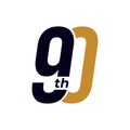 90th year anniversary celebration logo design