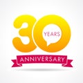 30 years anniversary communication logo