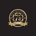 75th year celebrating anniversary emblem logo design