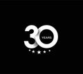 30th Years Anniversary Celebration Design Royalty Free Stock Photo