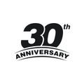 30th Years Anniversary Celebration Icon Vector Logo Design Template Royalty Free Stock Photo