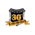 30th years anniversary icon logo. Graphic design element,EPS 8,EPS 10 Royalty Free Stock Photo