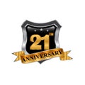 21th years anniversary icon logo. Graphic design element,EPS 8,EPS 10