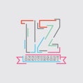 12th Years Anniversary Logo Birthday Celebration Abstract Design Vector