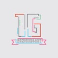 16th Years Anniversary Logo Birthday Celebration Abstract Design Vector Royalty Free Stock Photo