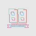 88th Years Anniversary Logo Birthday Celebration Abstract Design Vector Royalty Free Stock Photo