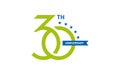30th years anniversary logo design-02 Royalty Free Stock Photo