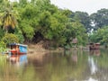 Tha Chin River at Sam Chuk, Suphanburi, Thailand Royalty Free Stock Photo