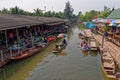 Tha Kha Floating Market - Bangkok - Thailand Royalty Free Stock Photo