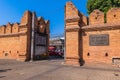Tha Phae Gate, the eastern gate of chiang mai in thailand Royalty Free Stock Photo
