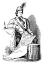 Thaddeus Kosciusko, vintage illustration Royalty Free Stock Photo