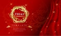 Luxury background, Thai traditional concept The Arts of Thailan Royalty Free Stock Photo