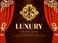 Luxury curtains background, Thai traditional concept The Arts of Thailan Royalty Free Stock Photo