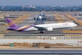 Thai Airways Boeing 777-300ER airplane at Bangkok Suvarnabhumi Airport in Thailand