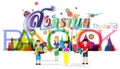 Thai alphabet  Happy New Year Thailand Festival Songkran. Travel Thailand  bangkok Text.Banner modern Idea and Concept - Vector Royalty Free Stock Photo