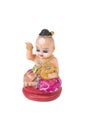 Thai amulet, horror boy doll or Kuman Thong show as beckoning lady