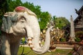 Thai ancient elephant statue, Chiangmai Royalty Free Stock Photo