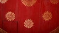 Thai ancient native pattern on red background. Royalty Free Stock Photo