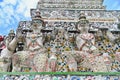Thai Ancient Tale Sculptures at Wat Arun or Temple of Dawn