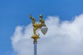 thai angel lamp pole Royalty Free Stock Photo