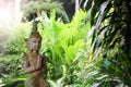 Thai angel statue in the garden Royalty Free Stock Photo