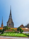 Thai architecture of Wat Pho public ancient temple