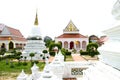 Thai architecture in Wat Pho public temple Royalty Free Stock Photo