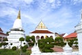 Thai architecture in Wat Pho public temple Royalty Free Stock Photo