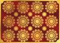 Thai Art Background Thai art pattern vector Royalty Free Stock Photo