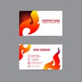 Thai Art Card Vector business cards. on gray background Royalty Free Stock Photo