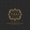 Thai art Insignias or Logotypes logos, identity