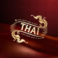 Thai art Insignias or Logotypes logos, identity