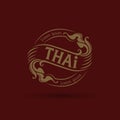 Thai art Insignias or Logotypes logos, identity