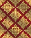 Thai art pattern,Traditional Thai background,line Thai vector