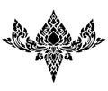 Thai art pattern vector Royalty Free Stock Photo