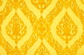 Thai art wall pattern Royalty Free Stock Photo