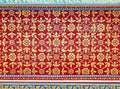 Thai art wall pattern Royalty Free Stock Photo