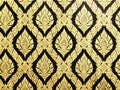 Thai art wall pattern Royalty Free Stock Photo