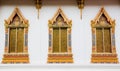 Thai art windows Royalty Free Stock Photo