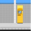 Thai atm yellow service vector illustration eps10 Royalty Free Stock Photo