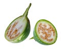 Thai aubergines  Kermit, or Lao green-striped aubergines Royalty Free Stock Photo