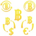 Thai Baht Thailand currency symbol icon
