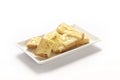 Thai Baked Toast with milk and sugar