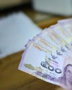 Thai bank notes Banking-money use for bussiness finance to give or receive