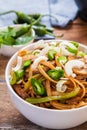 Thai beef noodles Royalty Free Stock Photo