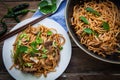 Thai beef noodles Royalty Free Stock Photo