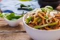 Thai beef noodles Royalty Free Stock Photo