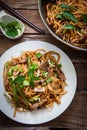 Thai beef noodles Royalty Free Stock Photo