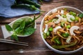 Thai beef noodles Royalty Free Stock Photo