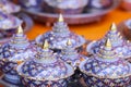 Stock photo - ornate Thai benjarong coffee set